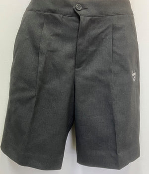 Charcoal Melange Elastic Back Shorts - Youth - UHS