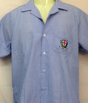 Boy's Senior Short Sleeve Tuck In Shirt with Logo – SG