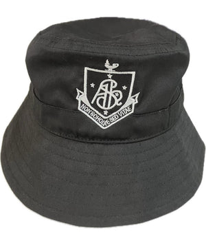 Black Bucket Hat with Adjustable Toggle - AHS