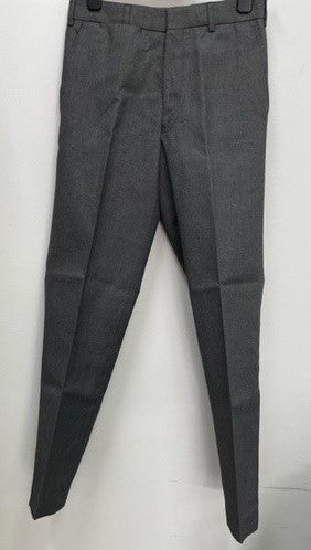 Grey Trousers Belt-Loop Mens - BF